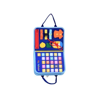 Edukacyjna tablica suchościeralna z zestawem markerów dla dzieci