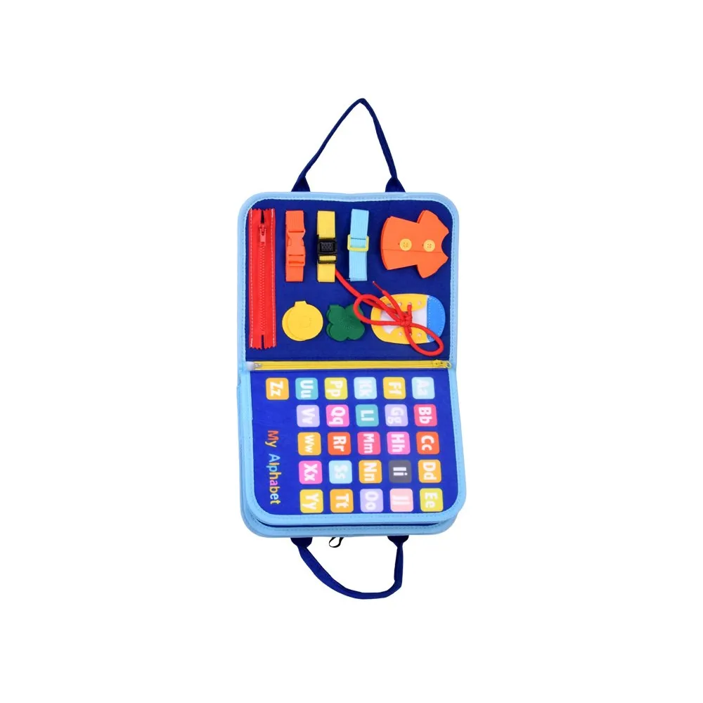 Edukacyjna tablica suchościeralna z zestawem markerów dla dzieci