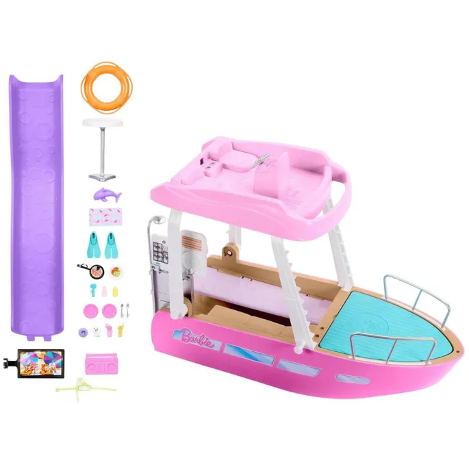 perspektywa motorówki z miejscem na figurki zwierząt i akcesoria