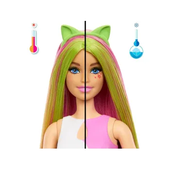 Kolorowy kubek z pokrywką i kocimi uszami jako opakowanie zestawu