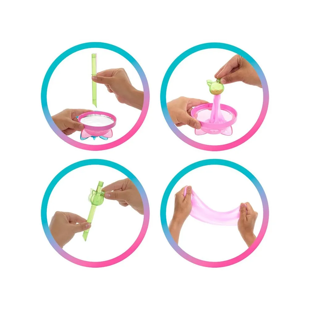 Lalka Barbie w intensywnych barwach z uśmiechem i opaską z uszkami kota