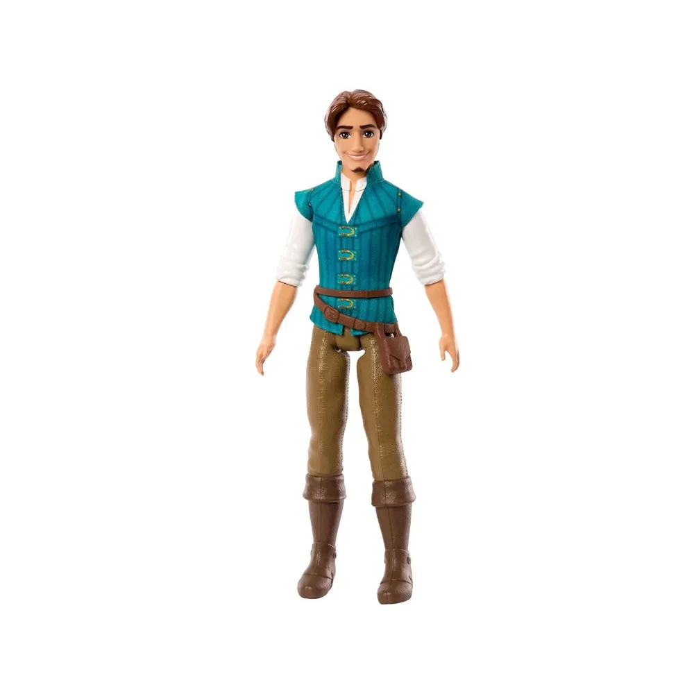 Szczegółowa lalka Flynn Rider z brązowymi włosami i brodą