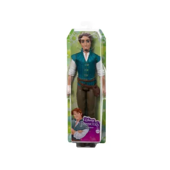 Zbliżenie na filmowy wygląd twarzy lalki Flynn Rider