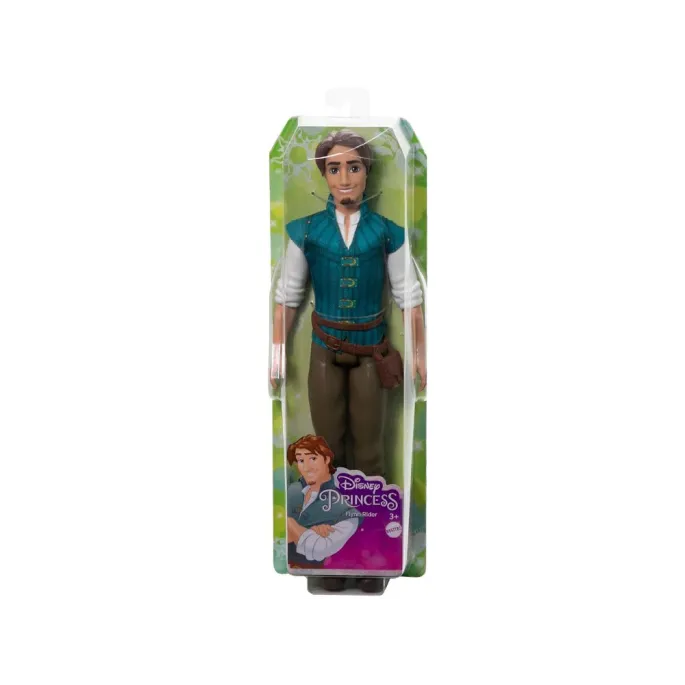Zbliżenie na filmowy wygląd twarzy lalki Flynn Rider