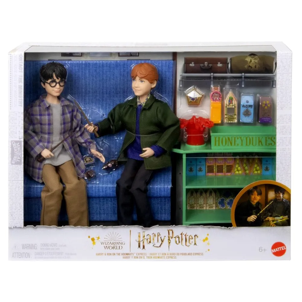 zestaw prezentowy mattel inspirowany podróżą do hogwartu