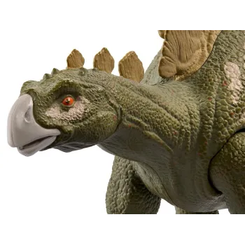 Hesperosaurus z widocznymi płytami kostnymi na grzbiecie