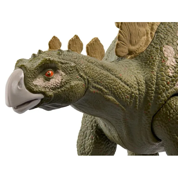 Hesperosaurus z widocznymi płytami kostnymi na grzbiecie