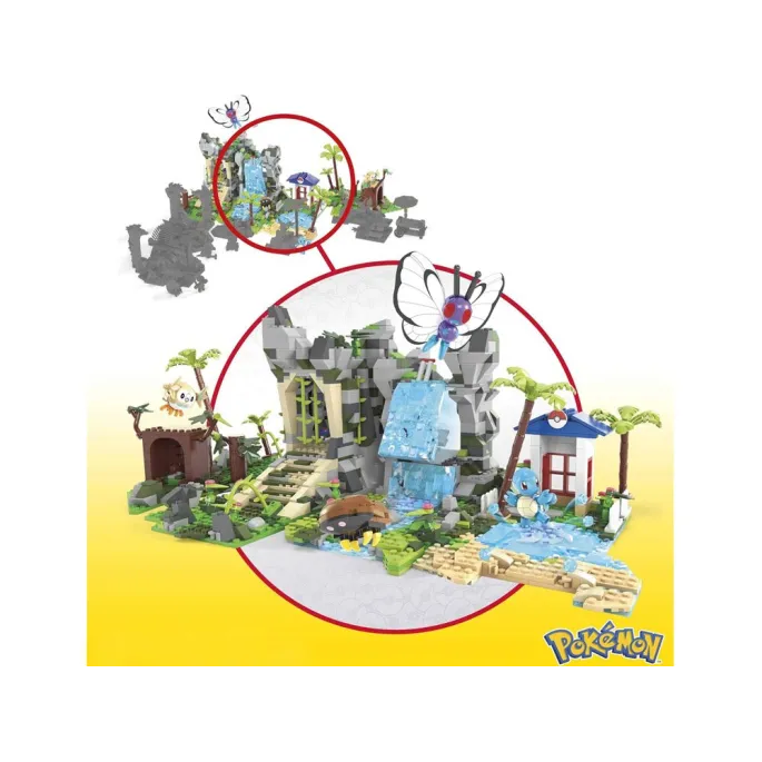 figurki Pokémonów: Squirtle, Kabuto, Rowlet i Butterfree do samodzielnego złożenia