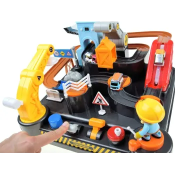 Fragment trasy z działającymi kołowrotkami i dźwigniami