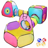 centrum zabawowe 5w1 z trzema namiotami i dwoma tunelami