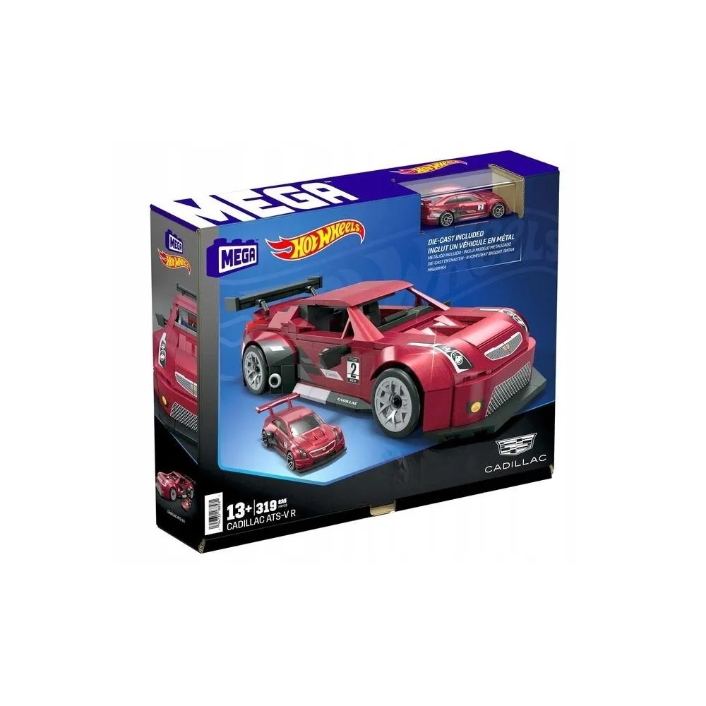 model Cadillac ATS-VR Hot Wheels z realistycznymi detalami i tylnym spojlerem