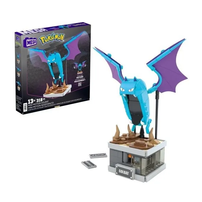 Zbliżenie na figurkę Golbata z rozpostartymi skrzydłami do samodzielnego złożenia