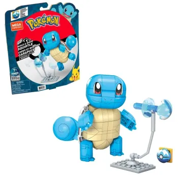 Figurka Mega Pokemon Squirtle średni z detalami wodnego ataku