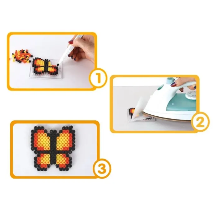 Różnorodne kolory koralików rozłożone na stole