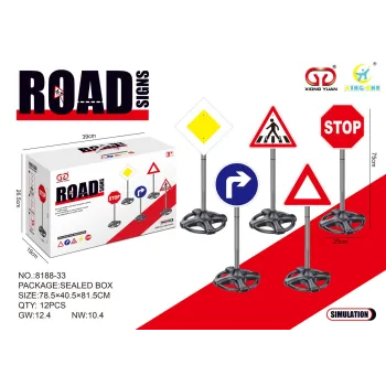 MEGA Zestaw Znaków Drogowych z realistycznymi elementami do nauki dzieci
