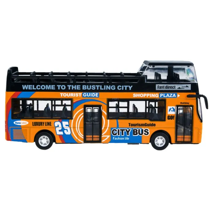 detal wnętrza zabawkowego autobusu z podświetleniem