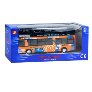 widok z góry na model autobusu z realistycznymi detalami