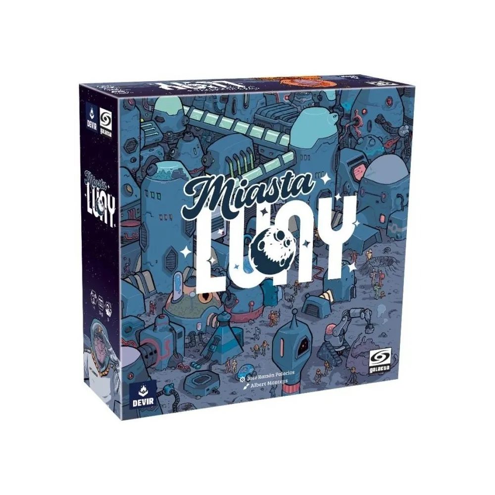 Miasta Luny GALAKTA gra planszowa z elementami urbanistyki na Księżycu