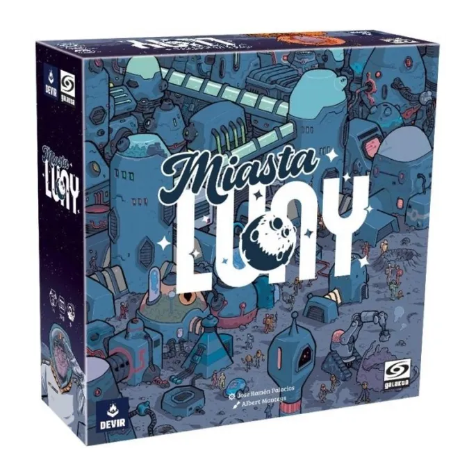 Miasta Luny GALAKTA gra planszowa z elementami urbanistyki na Księżycu