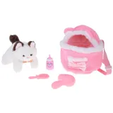 zbliżenie na efekt bicia serca miękkiego kotka do zabawy