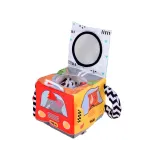 kostka edukacyjna z motywem pojazdów dla najmłodszych dzieci