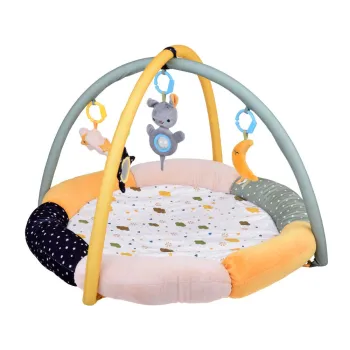 Miękka mata edukacyjna z pałąkiem CHMURKA w stonowanych kolorach ZA5590