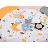 Stonowane detale maty CHMURKA w zieleni i żółcieniach