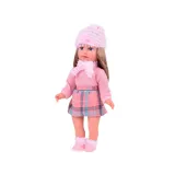 zbliżenie na niebieskie oczy i włosy lalki Kate