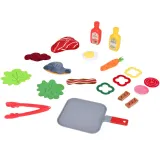 pełny widok zestawu do gotowania dla dzieci z akcesoriami