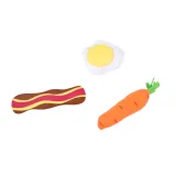 patelnia i szczypce z zestawu do gotowania dla dzieci