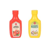 materiałowe stek, ryba oraz plaster bekonu z bliska