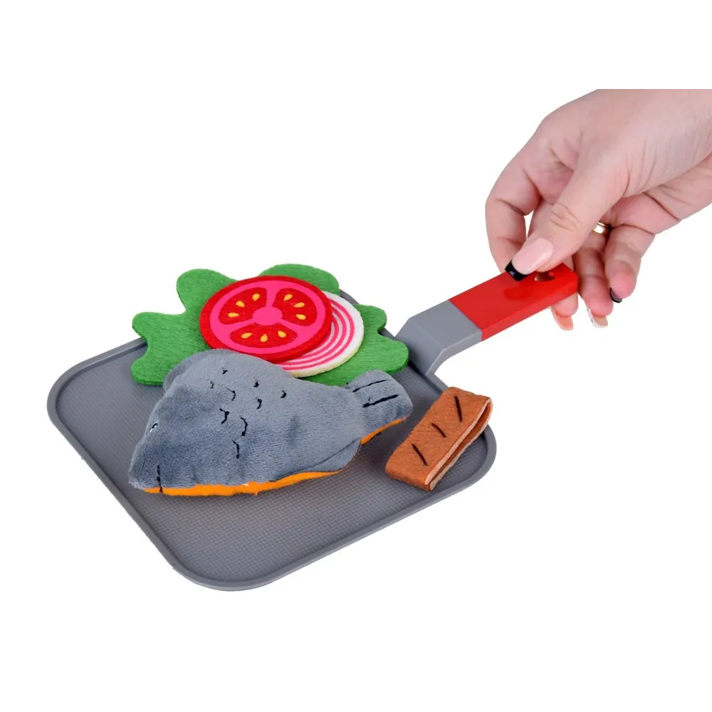 dziecięcy zestaw do zabawy w gotowanie z różnorodnymi składnikami