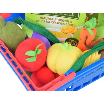 kompaktowy koszyk z warzywami do kreatywnej zabawy dla dzieci