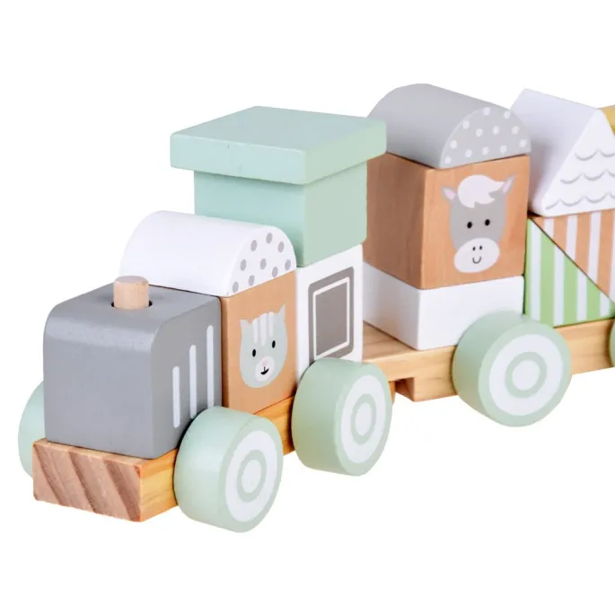 koła kolejki i gładkość wykończenia drewna