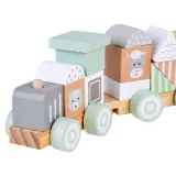 koła kolejki i gładkość wykończenia drewna