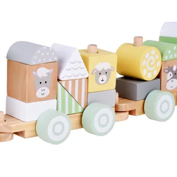 detal pastelowych barw na elementach zestawu