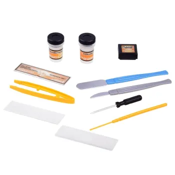 pełny zestaw elementów laboratorium dla młodego naukowca