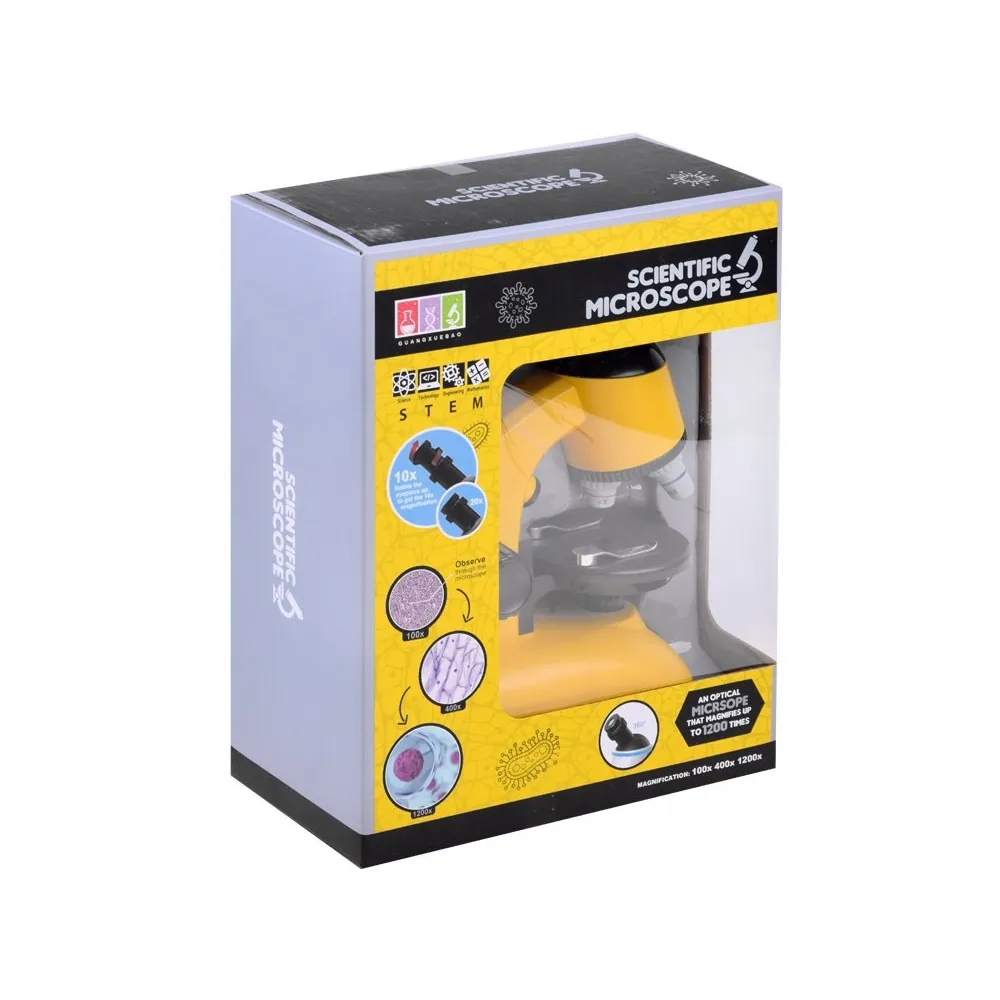 lekki i przenośny mikroskop dla dzieci z akcesoriami