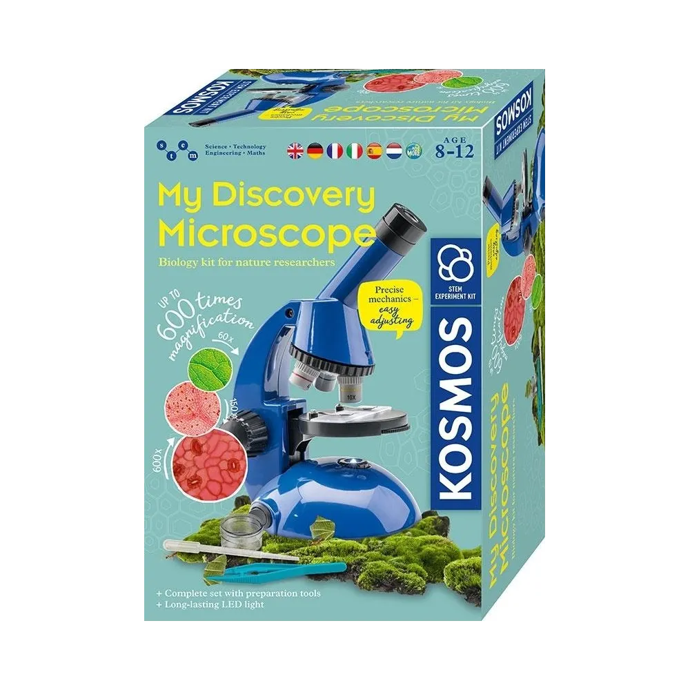 Mikroskop Odkrywcy z zestawem akcesoriów do przygotowywania preparatów