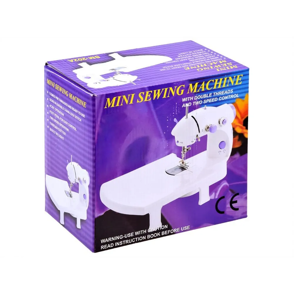 kompaktowa mini maszyna do szycia z regulacją naprężenia nici