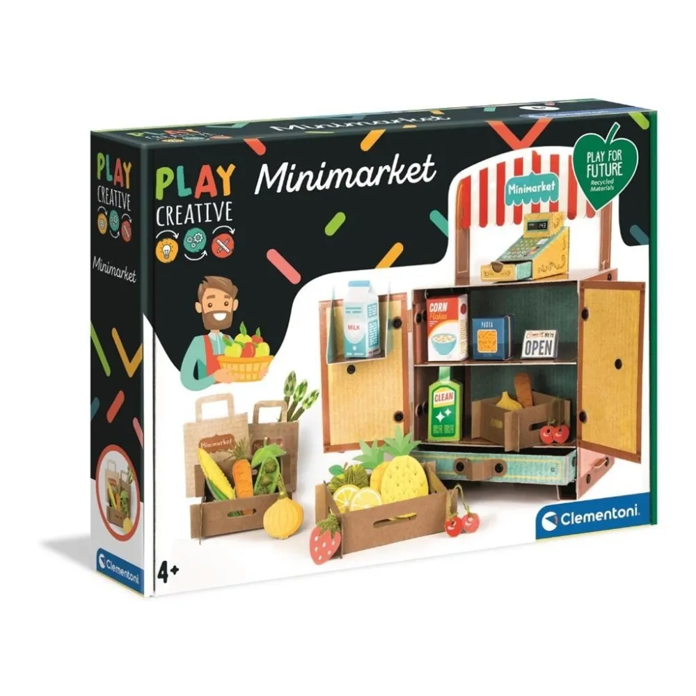 tekturowy model sklepiku minimarket do samodzielnego złożenia