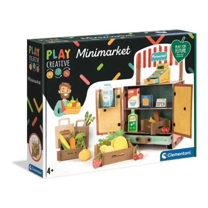 tekturowy model sklepiku minimarket do samodzielnego złożenia