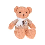 zbliżenie na twarz misia z dużymi błyszczącymi oczami