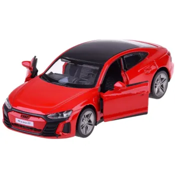 Widok przodu auta z podświetlonymi reflektorami LED