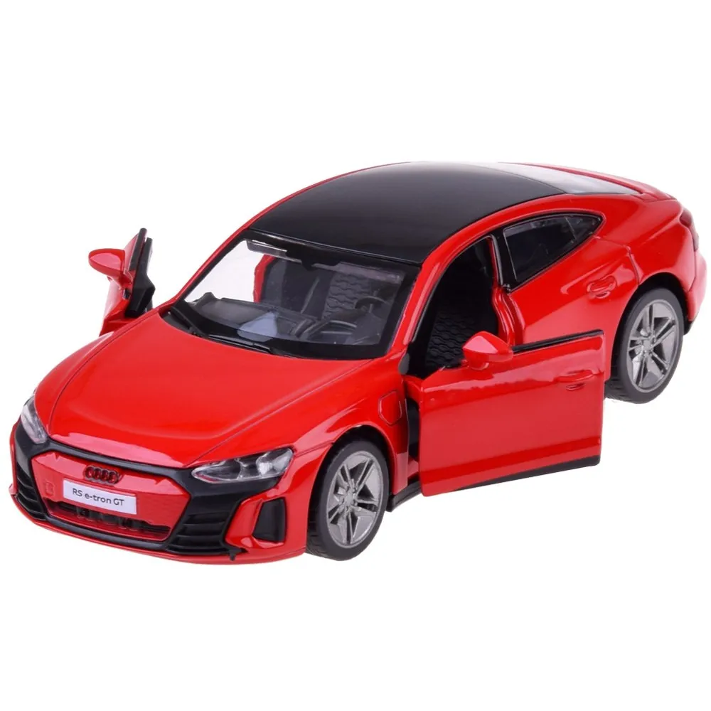 Widok przodu auta z podświetlonymi reflektorami LED