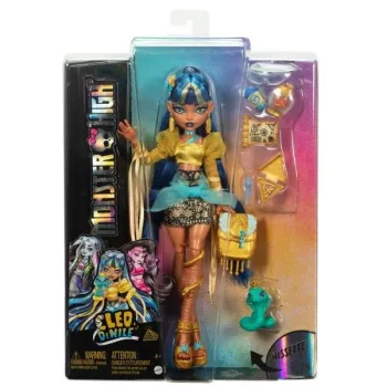 Monster High Cleo De Nile z akcesoriami i figurką kobry Hissette
