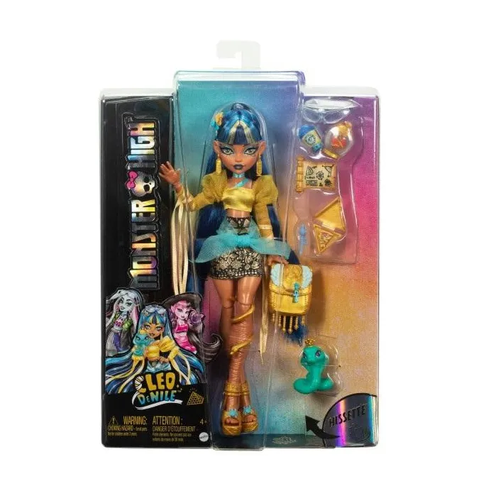 Monster High Cleo De Nile z akcesoriami i figurką kobry Hissette