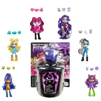 Monster High Eliksiry Minilalka Seria 1 mix z zestawem magicznych ozdób w saszetce