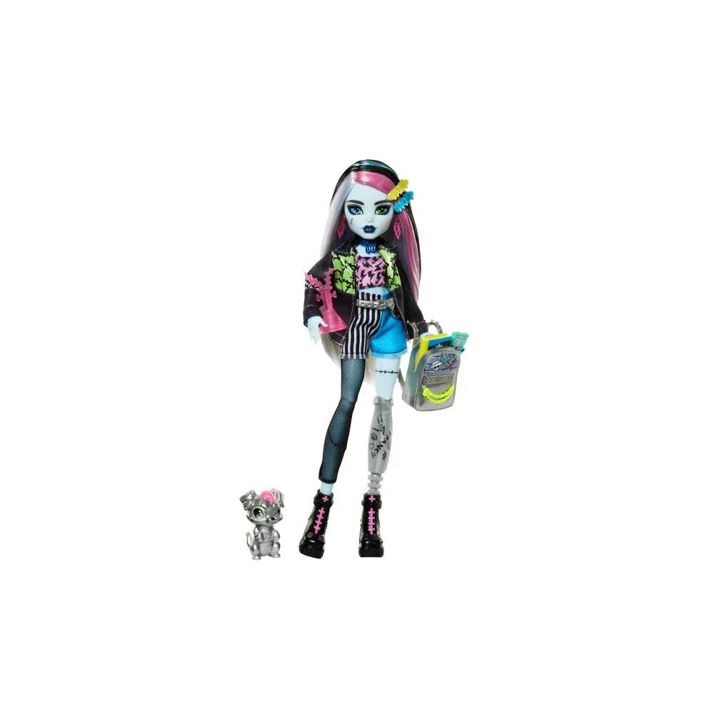 Lalka Monster High Frankie Stein w patchworkowym stroju z akcesoriami