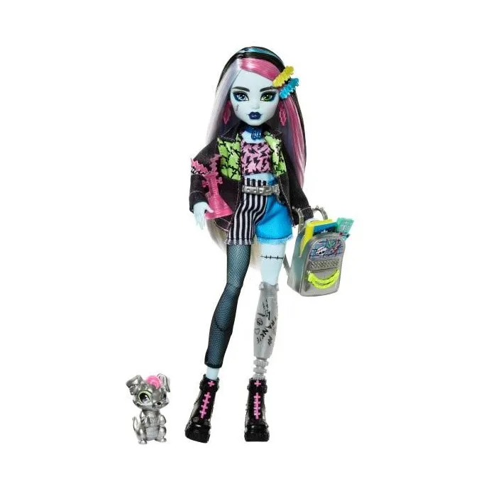 Lalka Monster High Frankie Stein w patchworkowym stroju z akcesoriami